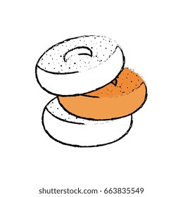 Delicious donuts dessert