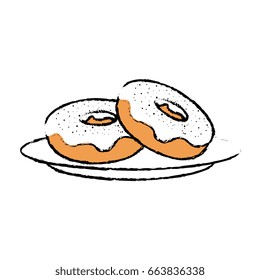 Delicious donuts dessert