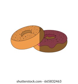 Delicious donuts dessert