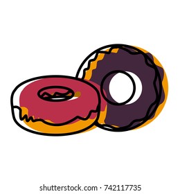 Delicious donuts dessert