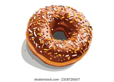 delicious and delicious donuts full of toppings