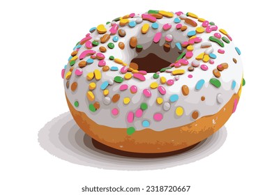 delicious and delicious donuts full of toppings