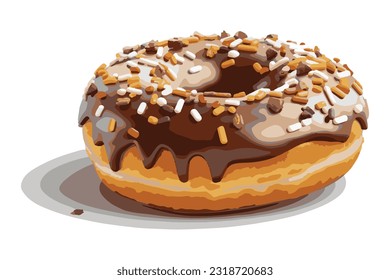 delicious and delicious donuts full of toppings