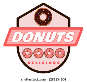 delicious donuts label