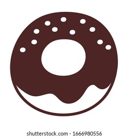 delicious donuts, line style icon vector illustration design