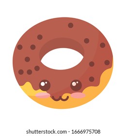 delicious donuts on white background vector illustration design