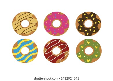 Delicious donuts with toppings are loved by everyone