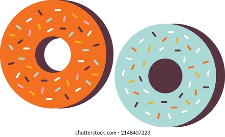 Delicious Doughnut Collection Concept Illustration