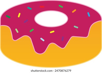 a delicious doughnut with creams on it