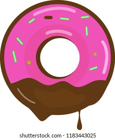 Delicious doughnut icon 