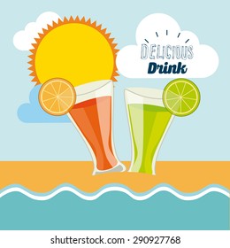 delicious drink design, vector illustration eps10 graphic 