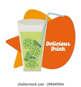 delicious drink design, vector illustration eps10 graphic 