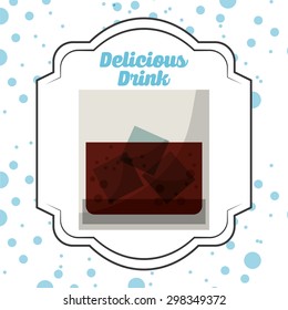 delicious drink design, vector illustration eps10 graphic 