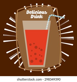 delicious drink design, vector illustration eps10 graphic 