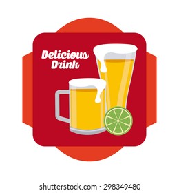delicious drink design, vector illustration eps10 graphic 