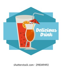 delicious drink design, vector illustration eps10 graphic 