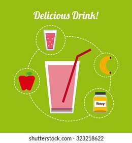 delicious drink design, vector illustration eps10 graphic 