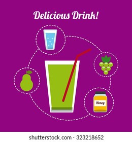 delicious drink design, vector illustration eps10 graphic 