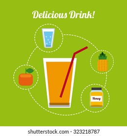 delicious drink design, vector illustration eps10 graphic 