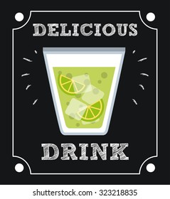 delicious drink design, vector illustration eps10 graphic 