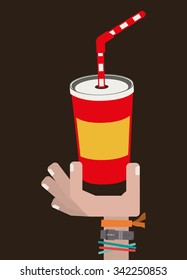 delicious drink design, vector illustration eps10 graphic 