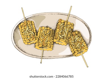 Elote mexican Straßenmais