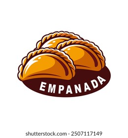 Deliciosa Plantilla de Ilustración vectorial con logo de empanada