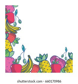 delicious and exotic fruit background design