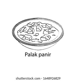 delicious and famous food of India food in outline design icon,vector illustration