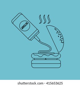 delicious fast food design 