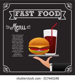 delicious fast food design, vector illustration eps10 graphic 
