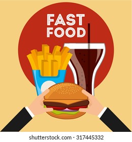 delicious fast food design, vector illustration eps10 graphic 