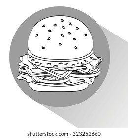 delicious fast food design, vector illustration eps10 graphic 