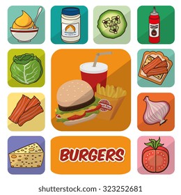 delicious fast food design, vector illustration eps10 graphic 