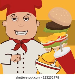 delicious fast food design, vector illustration eps10 graphic 
