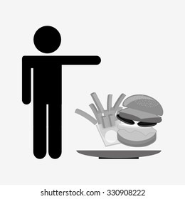 delicious fast food design, vector illustration eps10 graphic 