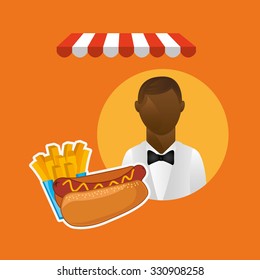 delicious fast food design, vector illustration eps10 graphic 