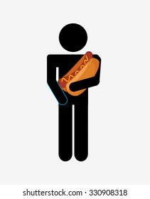 delicious fast food design, vector illustration eps10 graphic 
