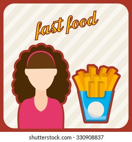 delicious fast food design, vector illustration eps10 graphic 