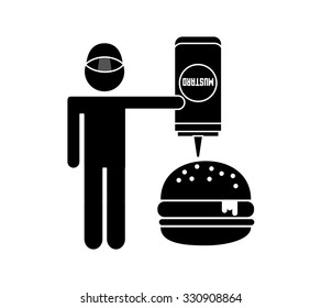 delicious fast food design, vector illustration eps10 graphic 