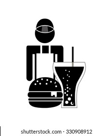 delicious fast food design, vector illustration eps10 graphic 