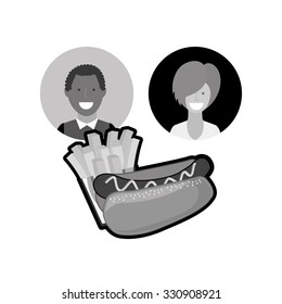 delicious fast food design, vector illustration eps10 graphic 