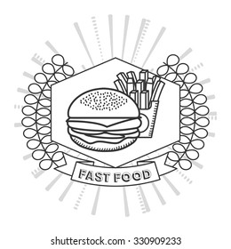 delicious fast food design, vector illustration eps10 graphic 