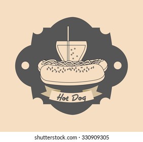 delicious fast food design, vector illustration eps10 graphic 