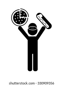 delicious fast food design, vector illustration eps10 graphic 