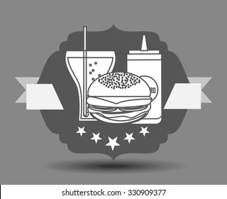 delicious fast food design, vector illustration eps10 graphic 