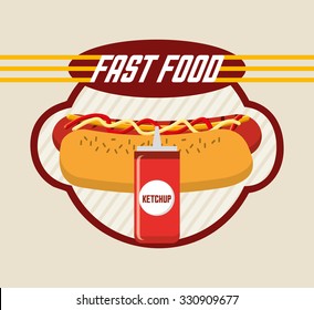 delicious fast food design, vector illustration eps10 graphic 