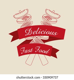delicious fast food design, vector illustration eps10 graphic 