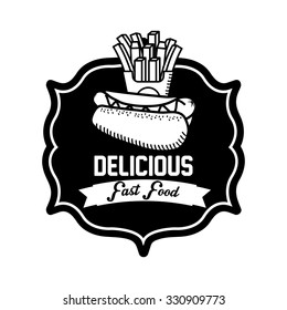 delicious fast food design, vector illustration eps10 graphic 