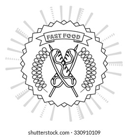 delicious fast food design, vector illustration eps10 graphic 